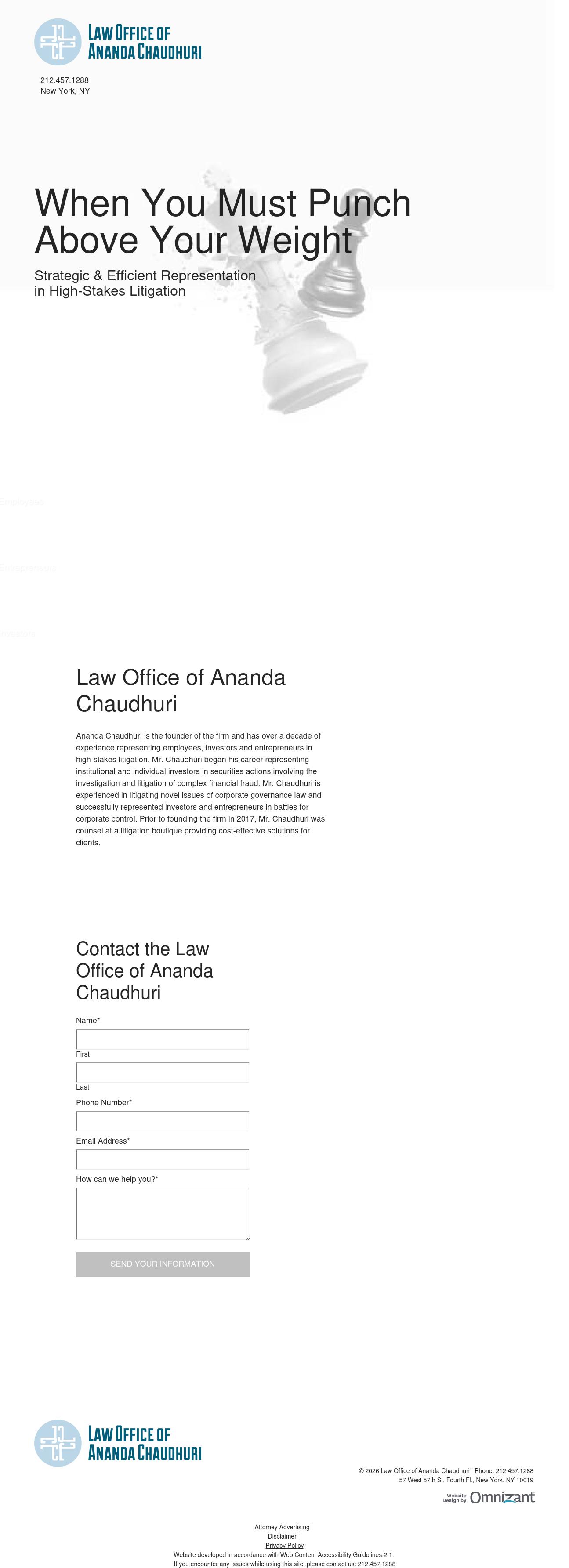 Law Office of Ananda Chaudhuri - New York NY Lawyers