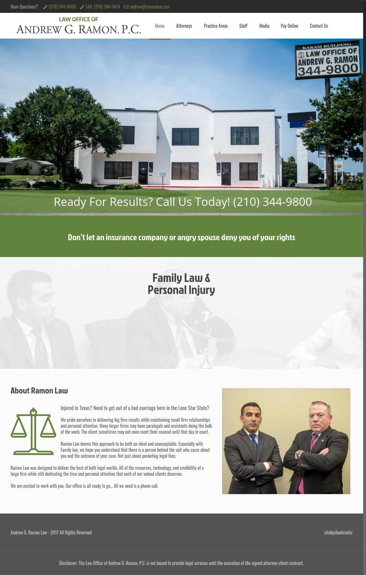 Law Office of Andrew G. Ramon, P.C. - San Antonio TX Lawyers