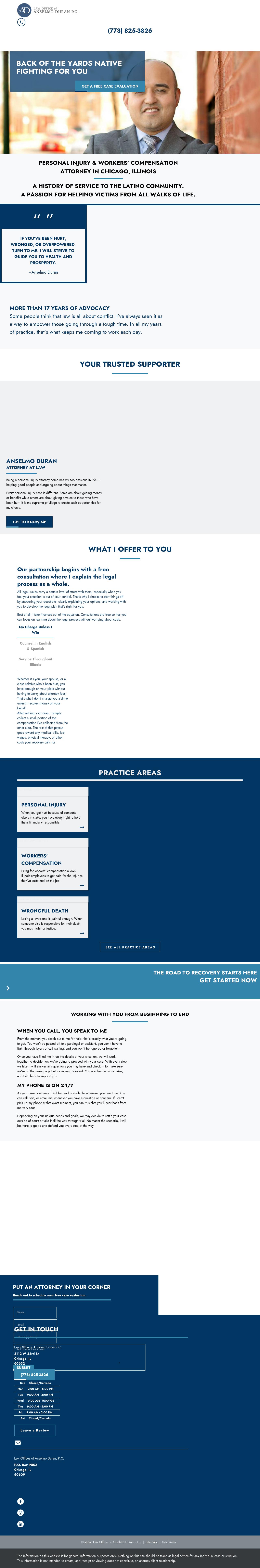 Law Office Of Anselmo Duran - Chicago IL Lawyers