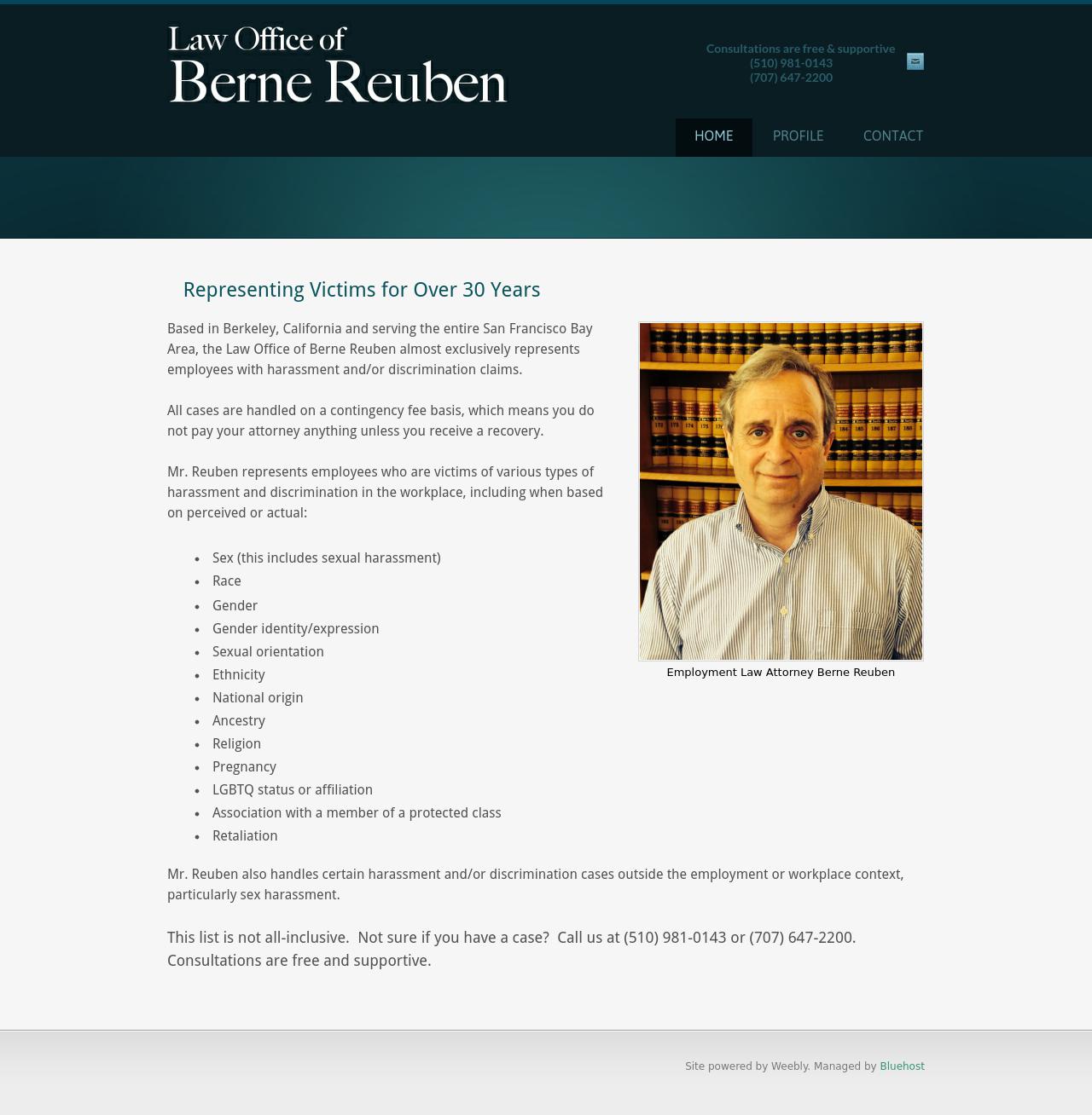 Law Office of Berne Reuben - Berkeley CA Lawyers