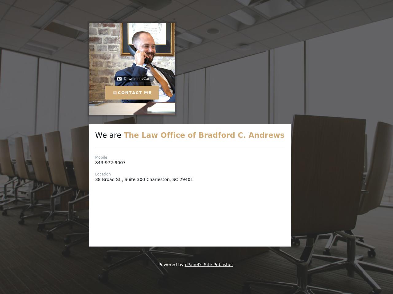 Law Office of Bradford C. Andrews - Charleston SC Lawyers
