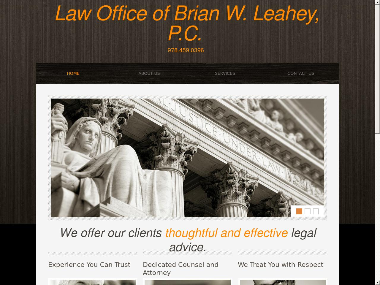 Law Office of Brian W. Leahey, P.C. - Lowell MA Lawyers