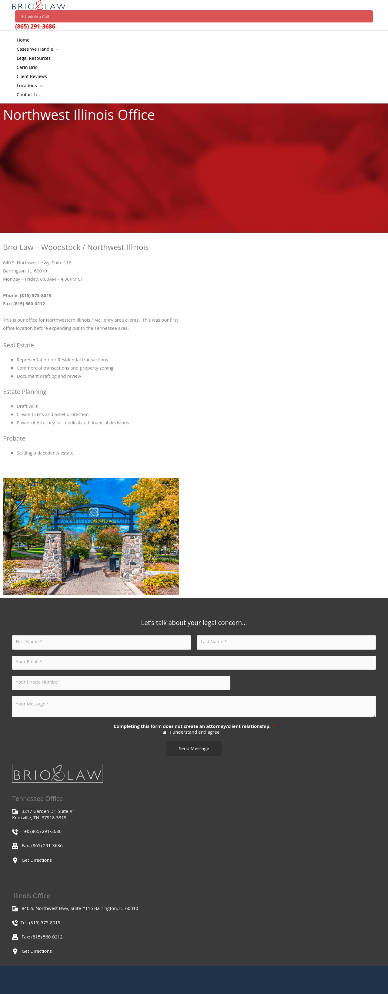 Law Office of Carin Brio, P.C. - Barrington IL Lawyers