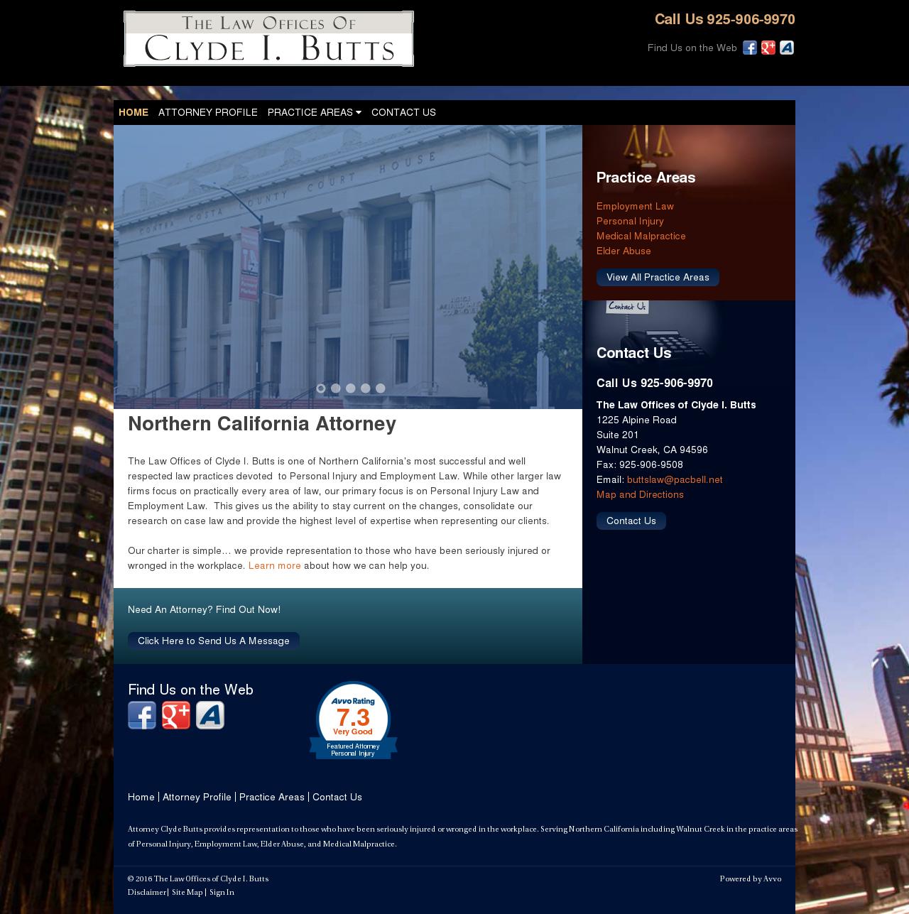 Law Office Of Clyde Butts - Walnut Creek CA Lawyers