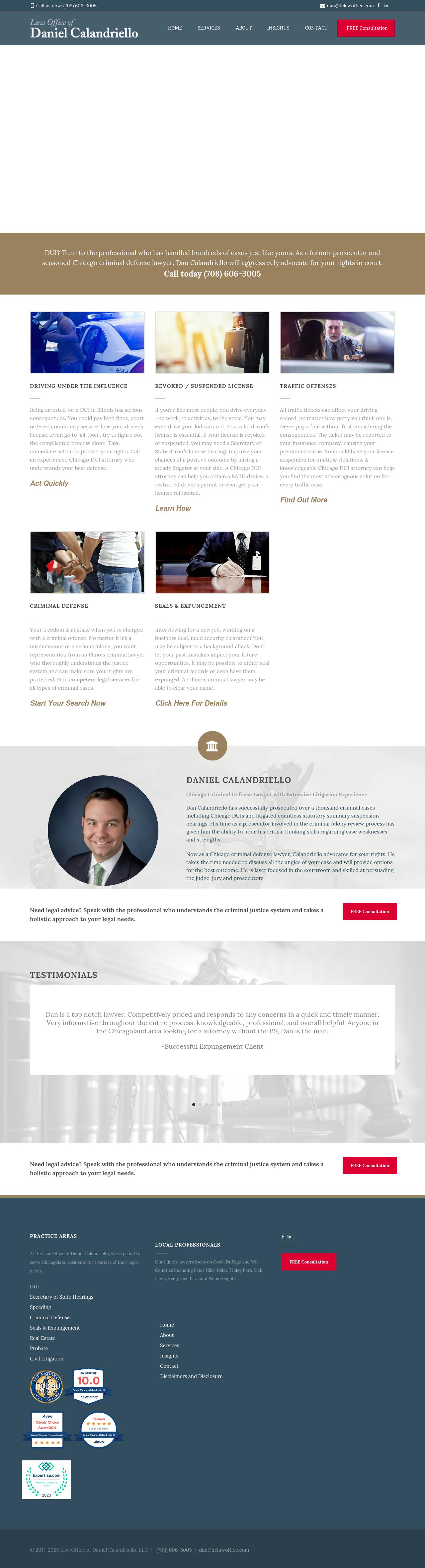 Law Office of Daniel Calandriello - Palos Hills IL Lawyers