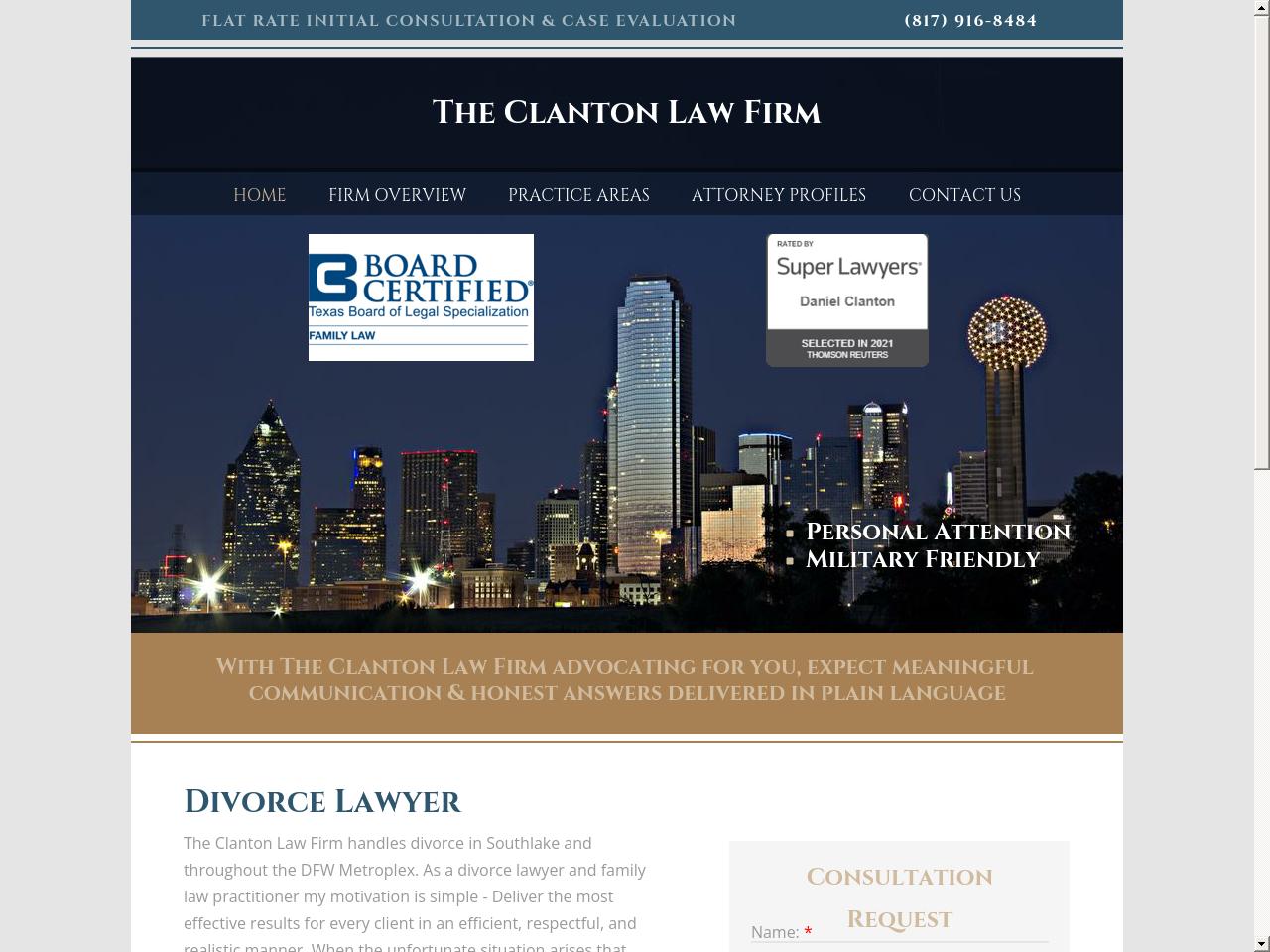 Law Office of Daniel J. Clanton, P.C. - Colleyville TX Lawyers