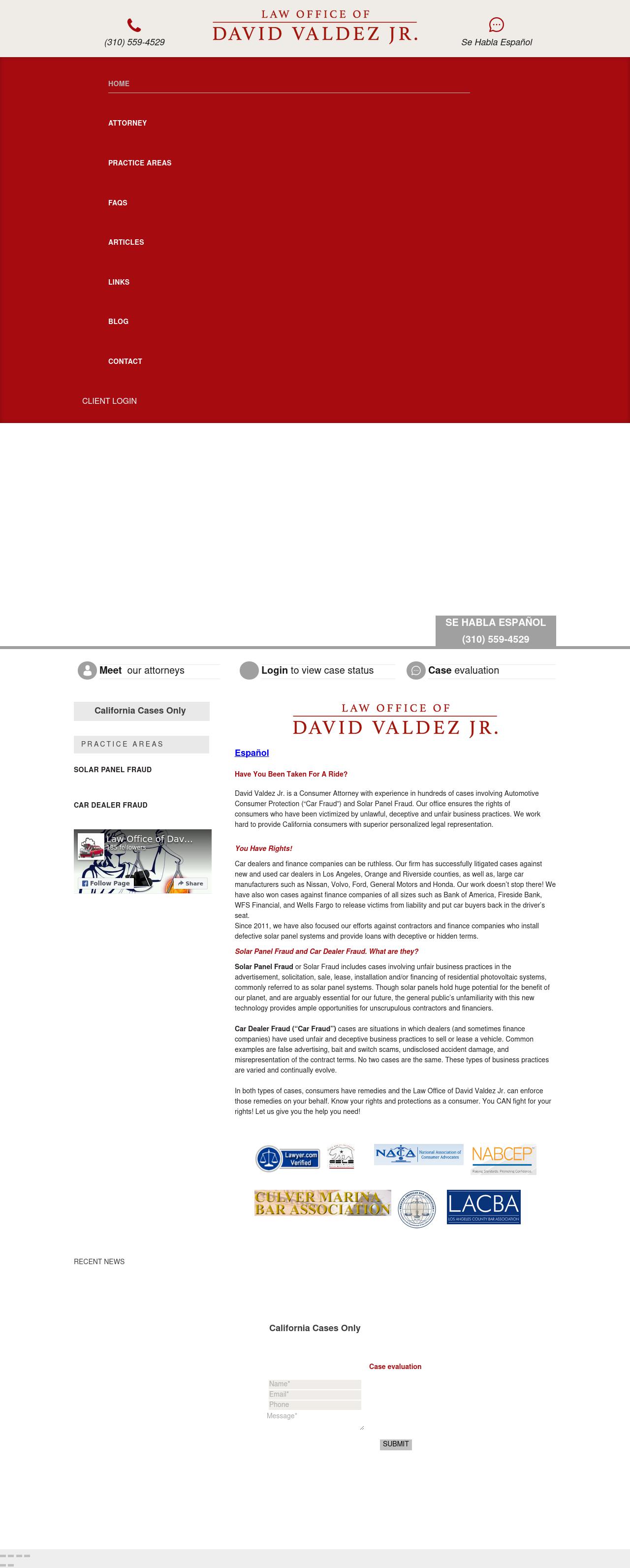 Law Office of David Valdez Jr. - Culver City CA Lawyers