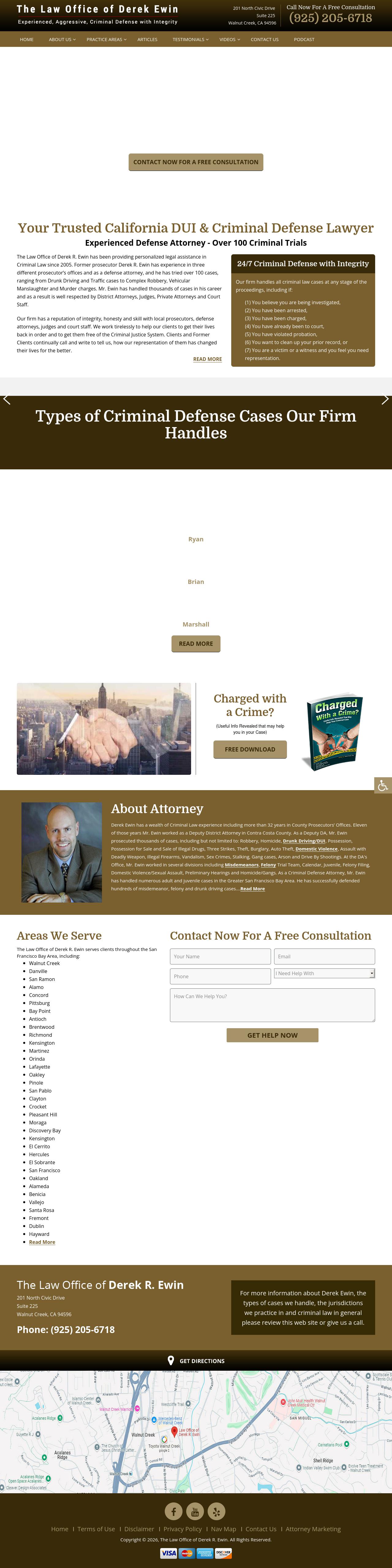Law Office Of Derek Ewin - Walnut Creek CA Lawyers