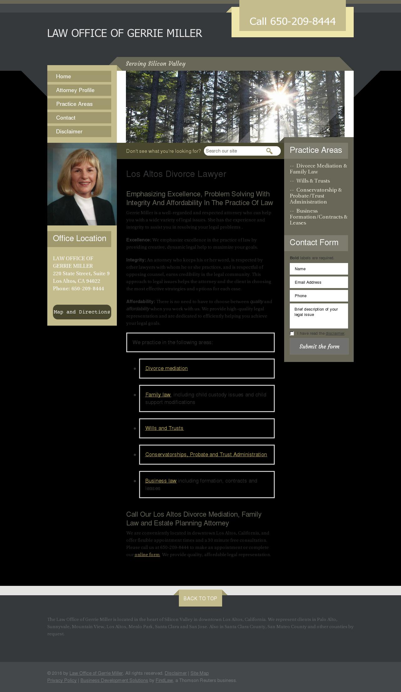 Law Office of Gerrie Miller - Los Altos CA Lawyers