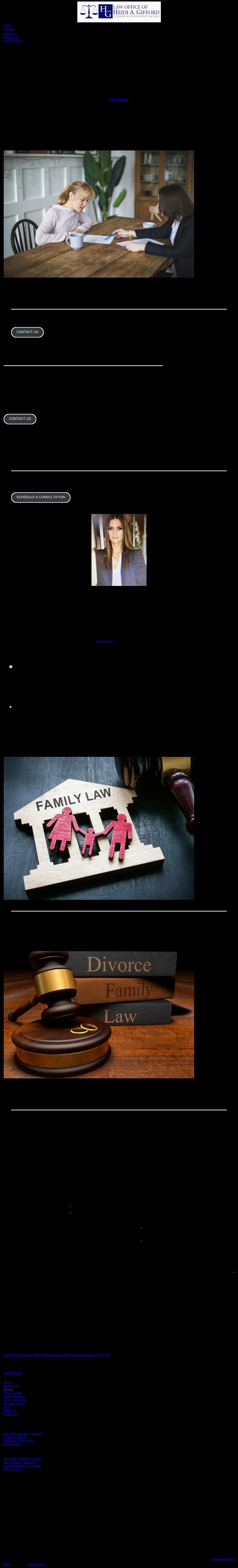Law Office of Heidi A. Gifford - Saratoga Springs NY Lawyers