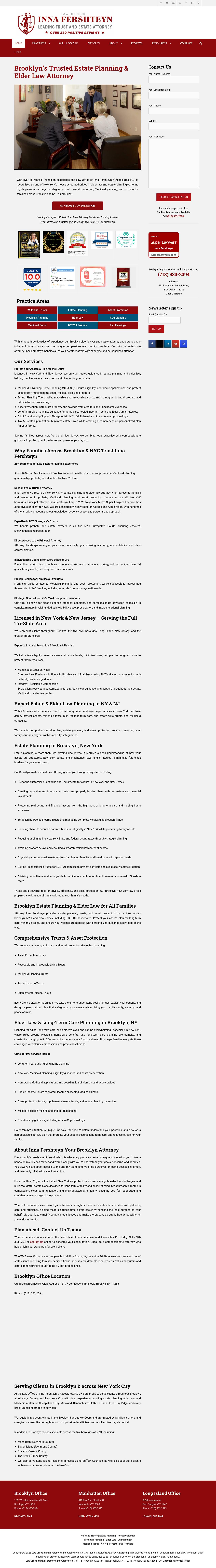 Law Office of Inna Fershteyn and Associates, P.C. - Brooklyn NY Lawyers