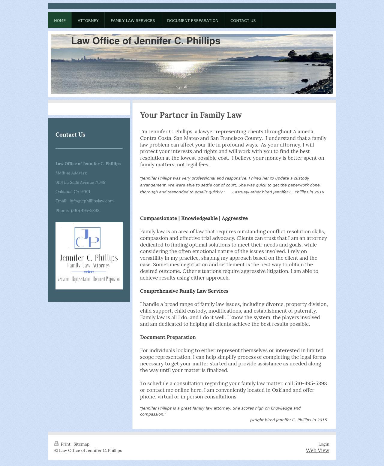 Law Office of Jennifer C. Phillips - Oakland CA Lawyers