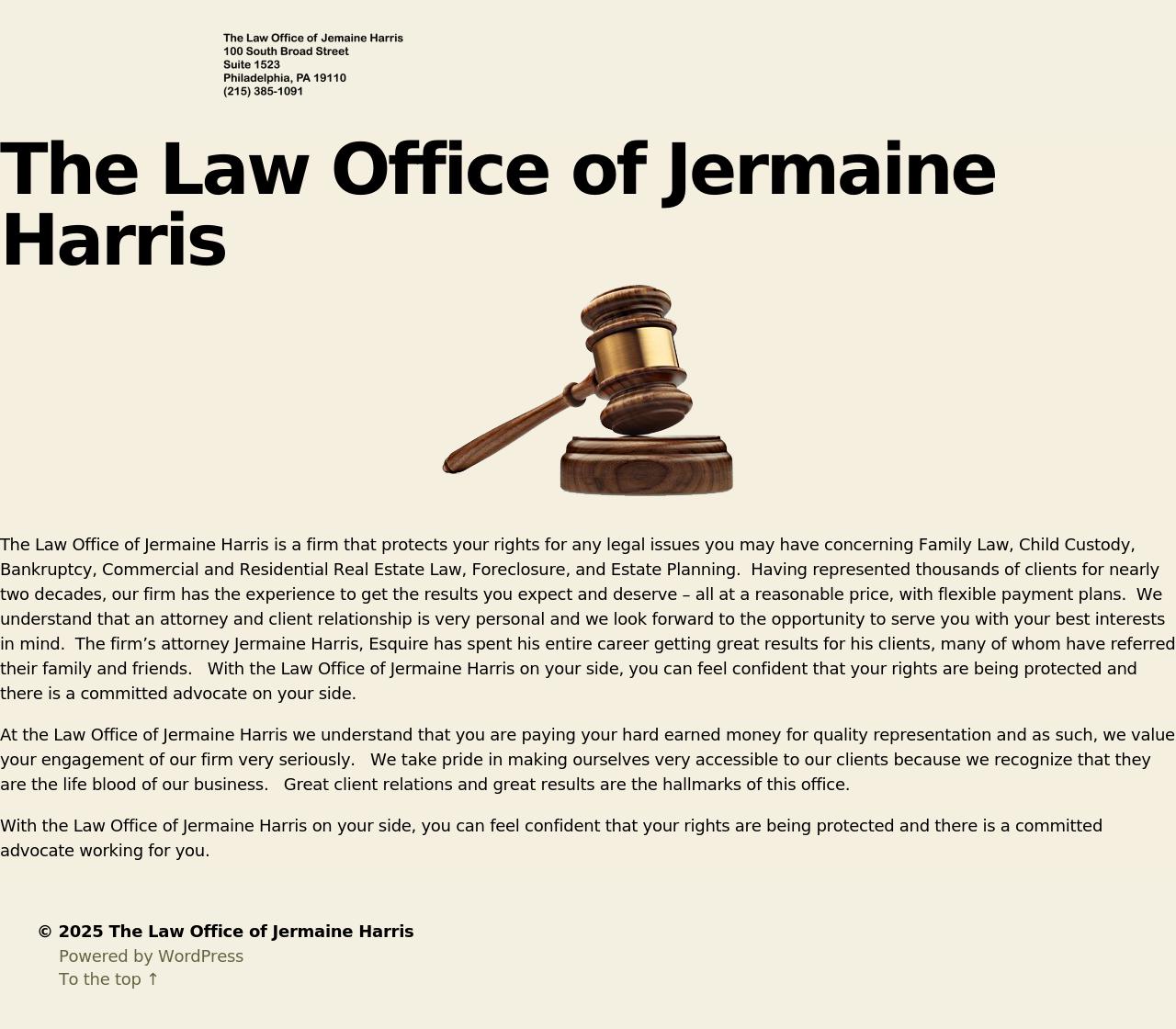 Law Office of Jermaine Harris - Philadelphia PA Lawyers