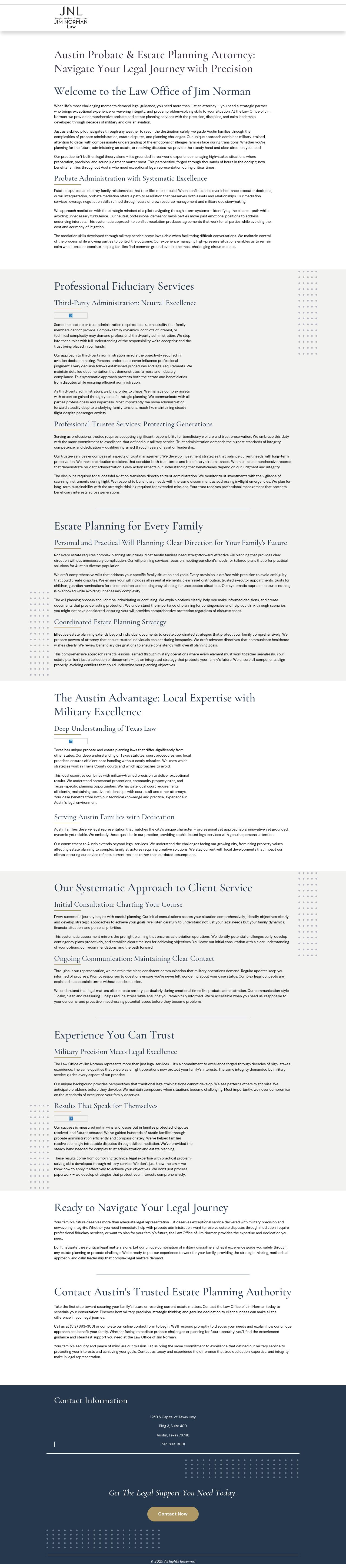 Law Office of Jim Norman, PLLC - Wills, Estate Planning, Trusts, Probate, Guardianships - Austin TX Lawyers