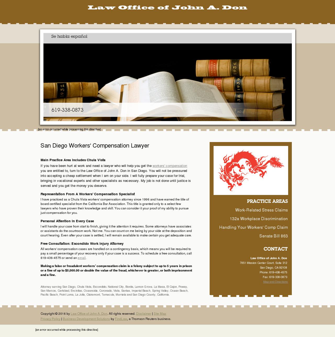 Law Office of John A. Don - San Diego CA Lawyers