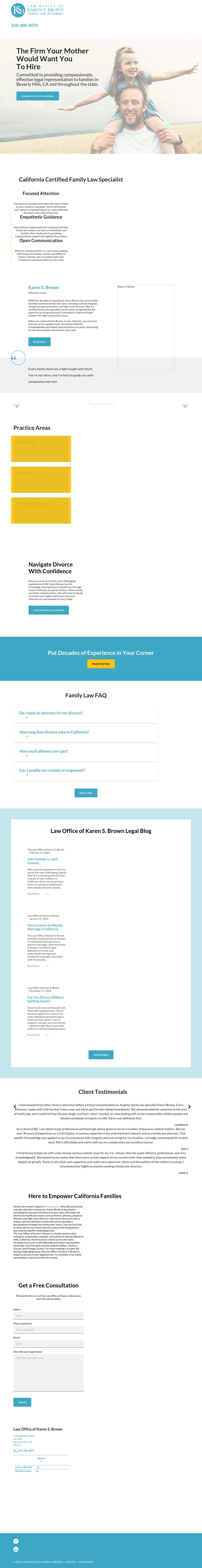 Law Office of Karen S. Brown, CFLS - Los Angeles CA Lawyers