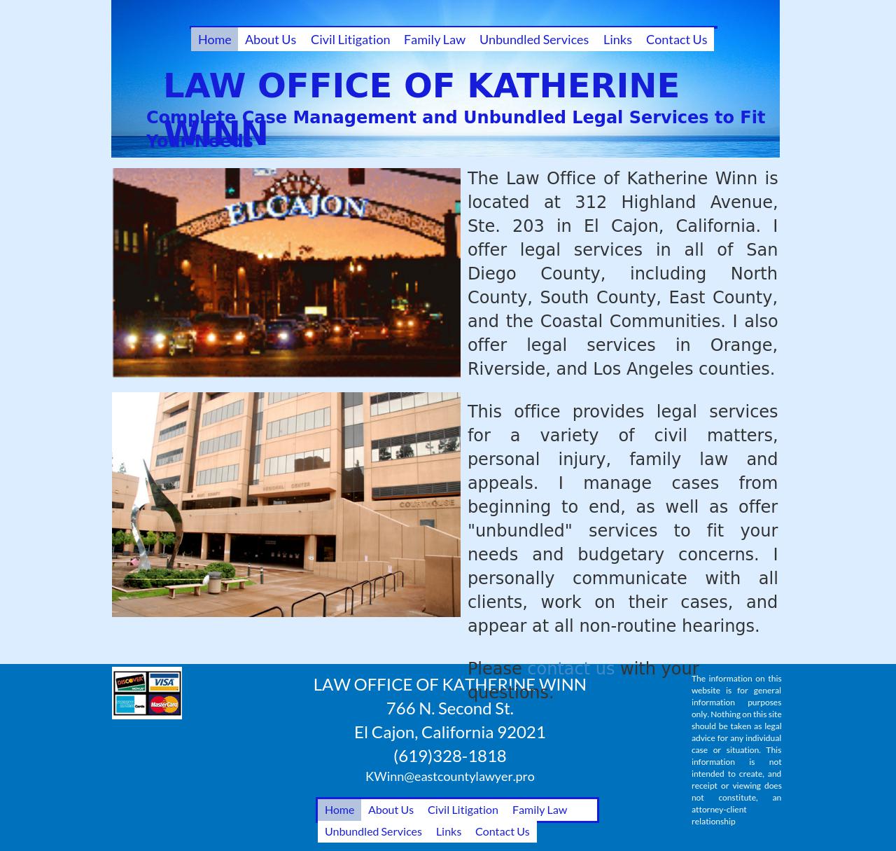 Law Office of Katherine Winn - El Cajon CA Lawyers