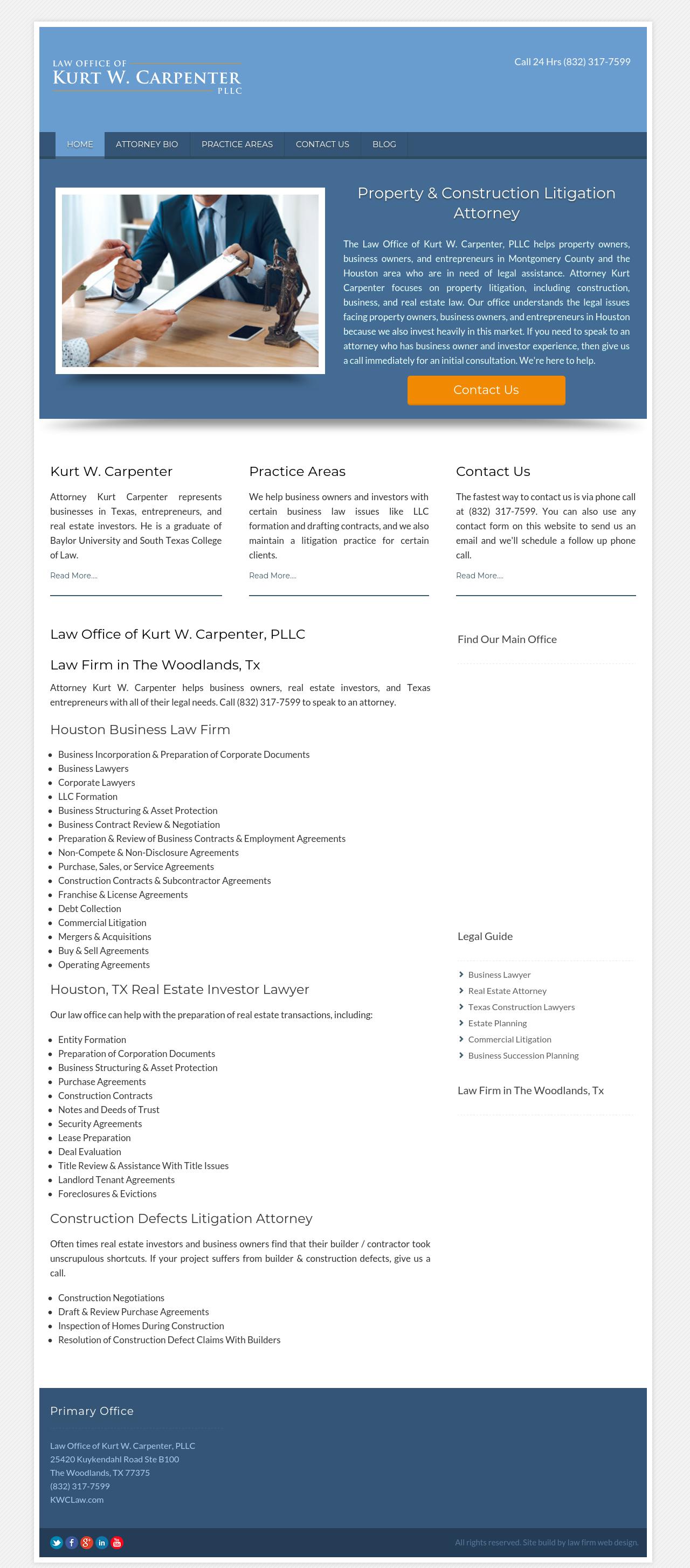 Law Office of Kurt W. Carpenter, PLLC - The Woodlands TX Lawyers