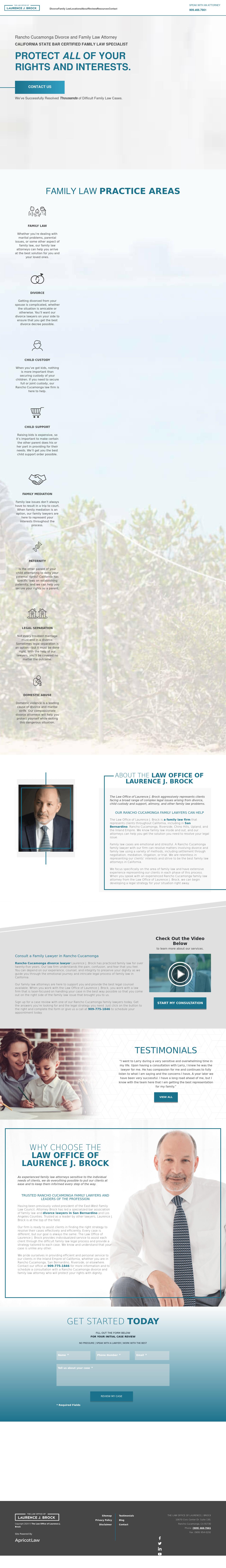 Law Office of Laurence J. Brock  - Rancho Cucamonga CA Lawyers