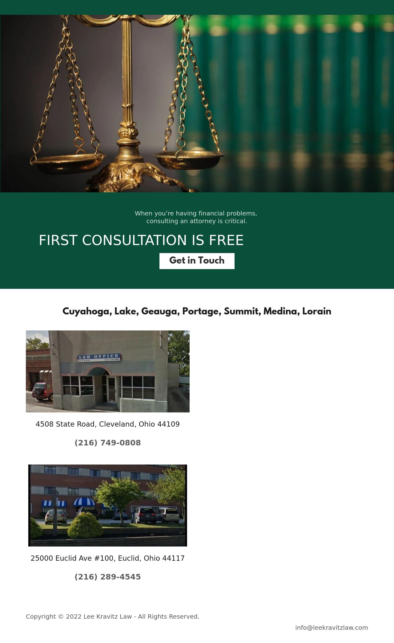 Law Office of Lee R. Kravitz -  Euclid OH Lawyers