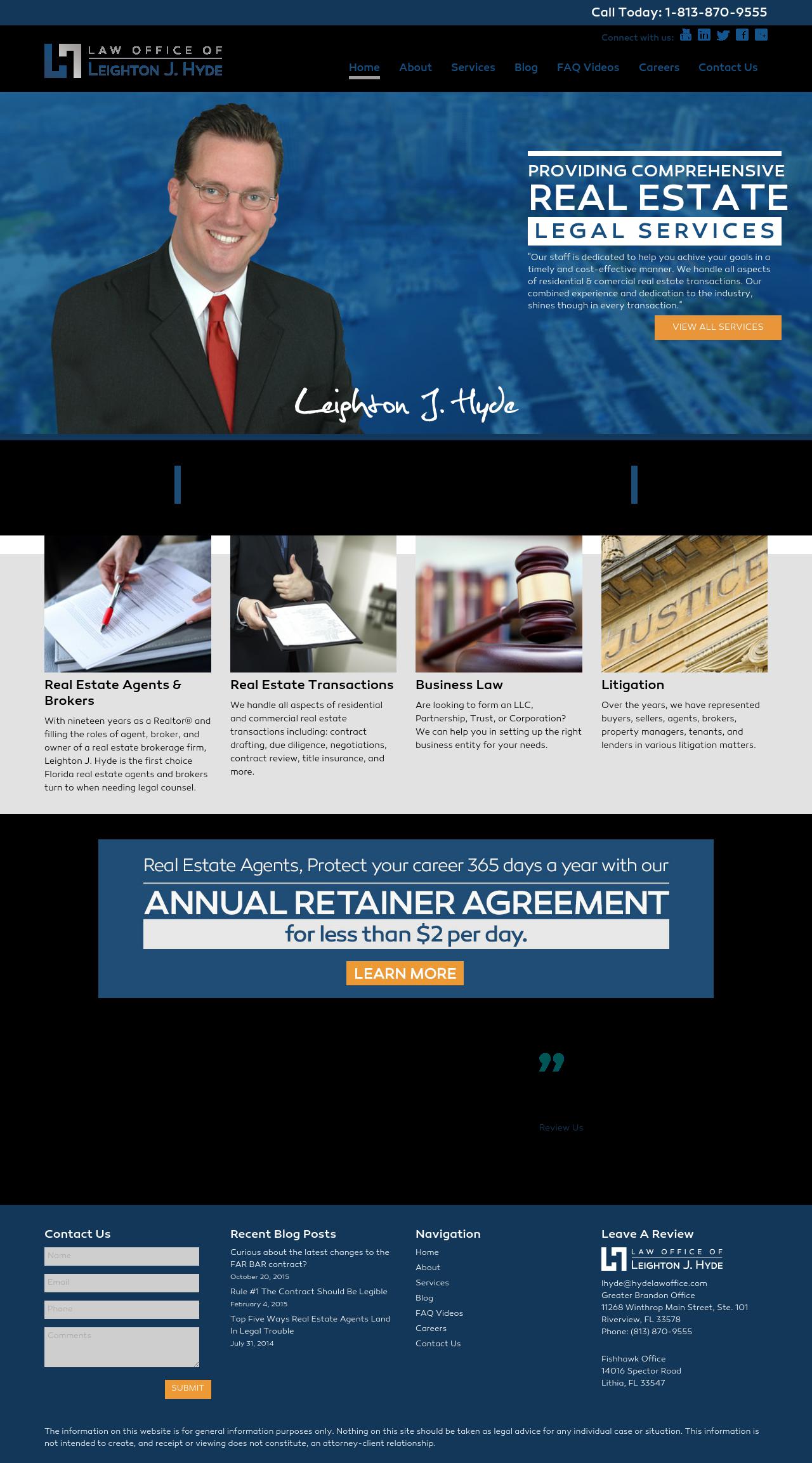 Law Office of Leighton J. Hyde - Tampa FL Lawyers