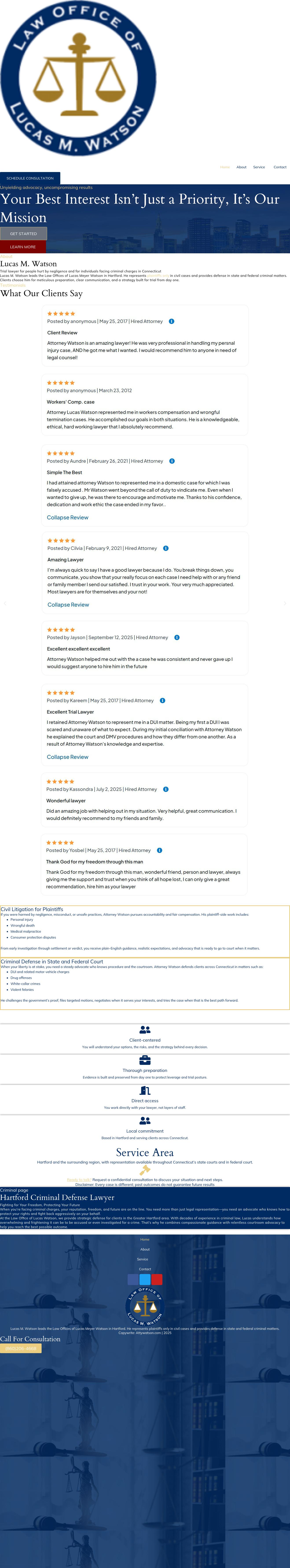 Law Office of Lucas M. Watson, LLC - Hartford CT Lawyers