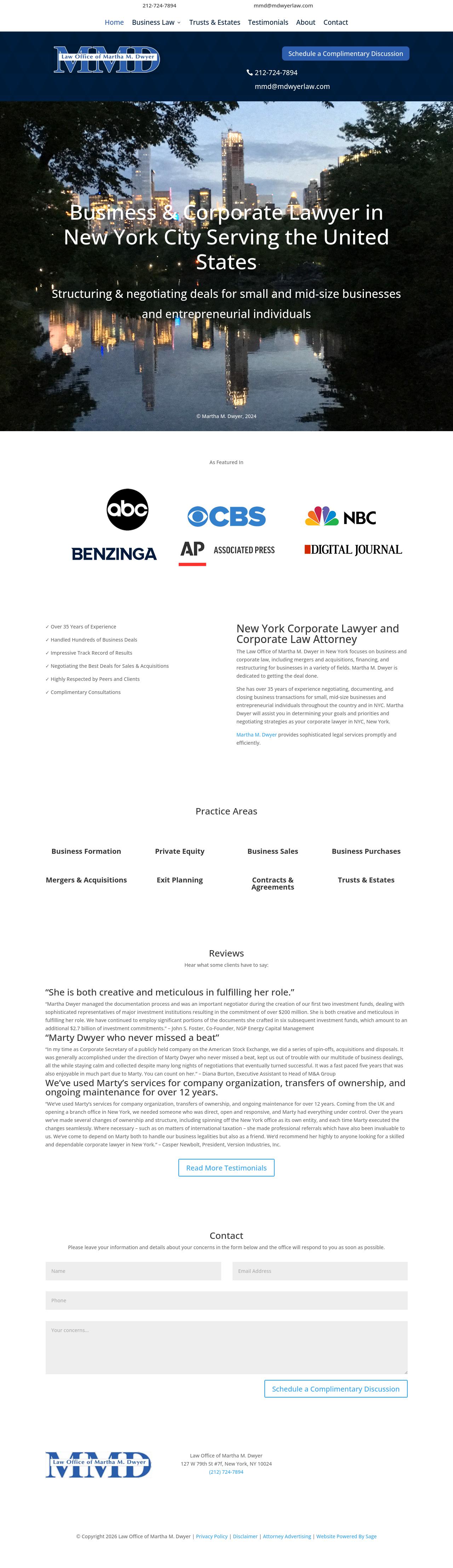 Law Office of Martha M. Dwyer - New York NY Lawyers