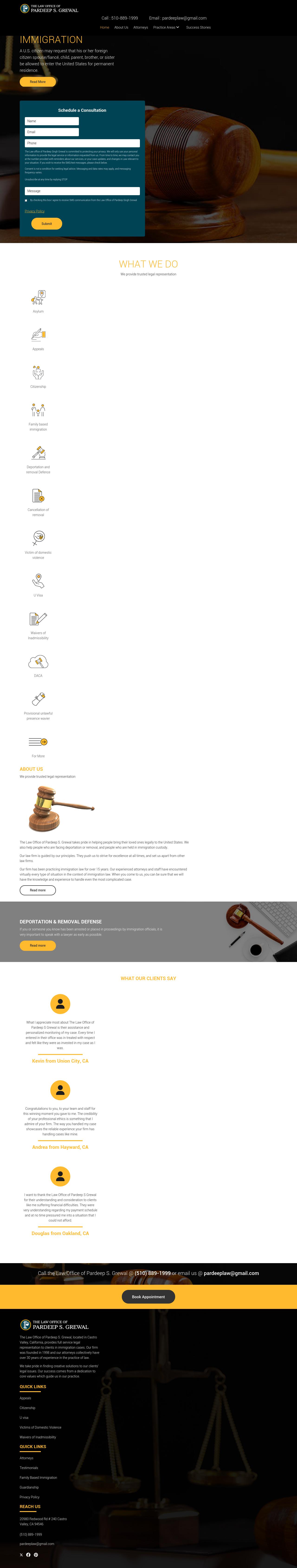 Law Office of Pardeep S. Grewal - Castro Valley CA Lawyers