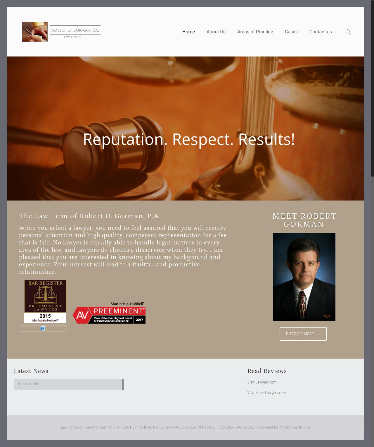 Law Office of Robert D. Gorman, P.A. - Albuquerque NM Lawyers