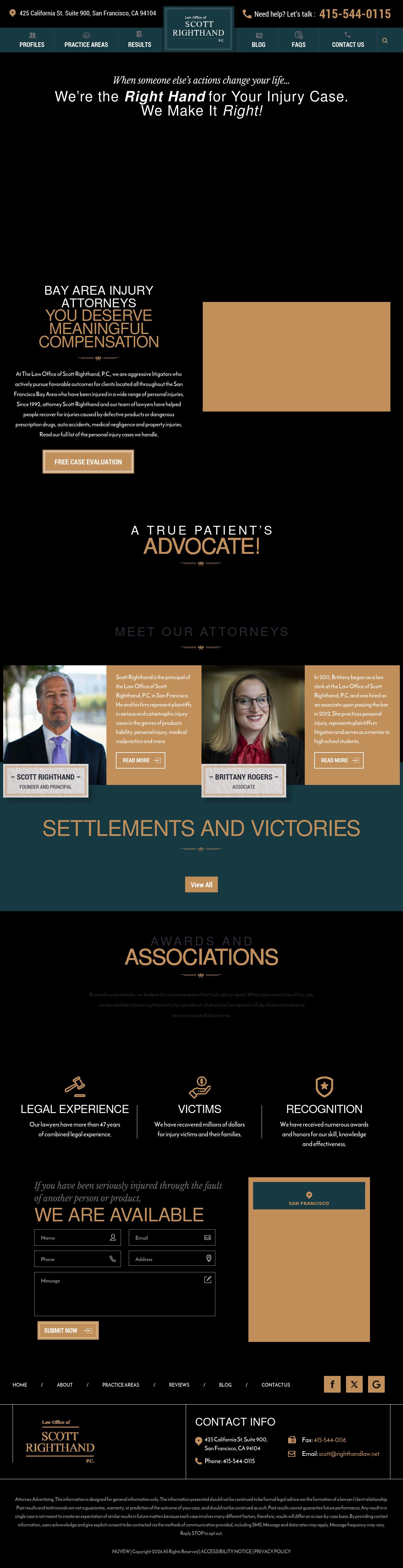 Law Office of Scott Righthand, P.C. - San Francisco CA Lawyers