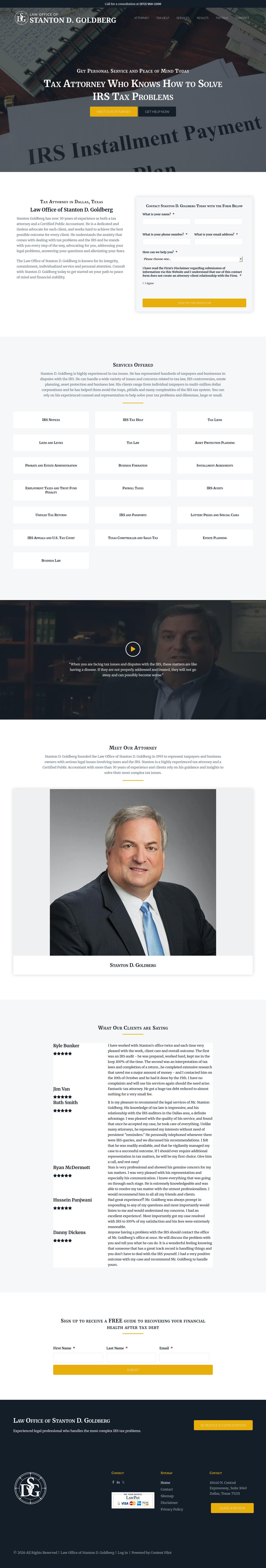 Law Office of Stanton D. Goldberg - Dallas TX Lawyers