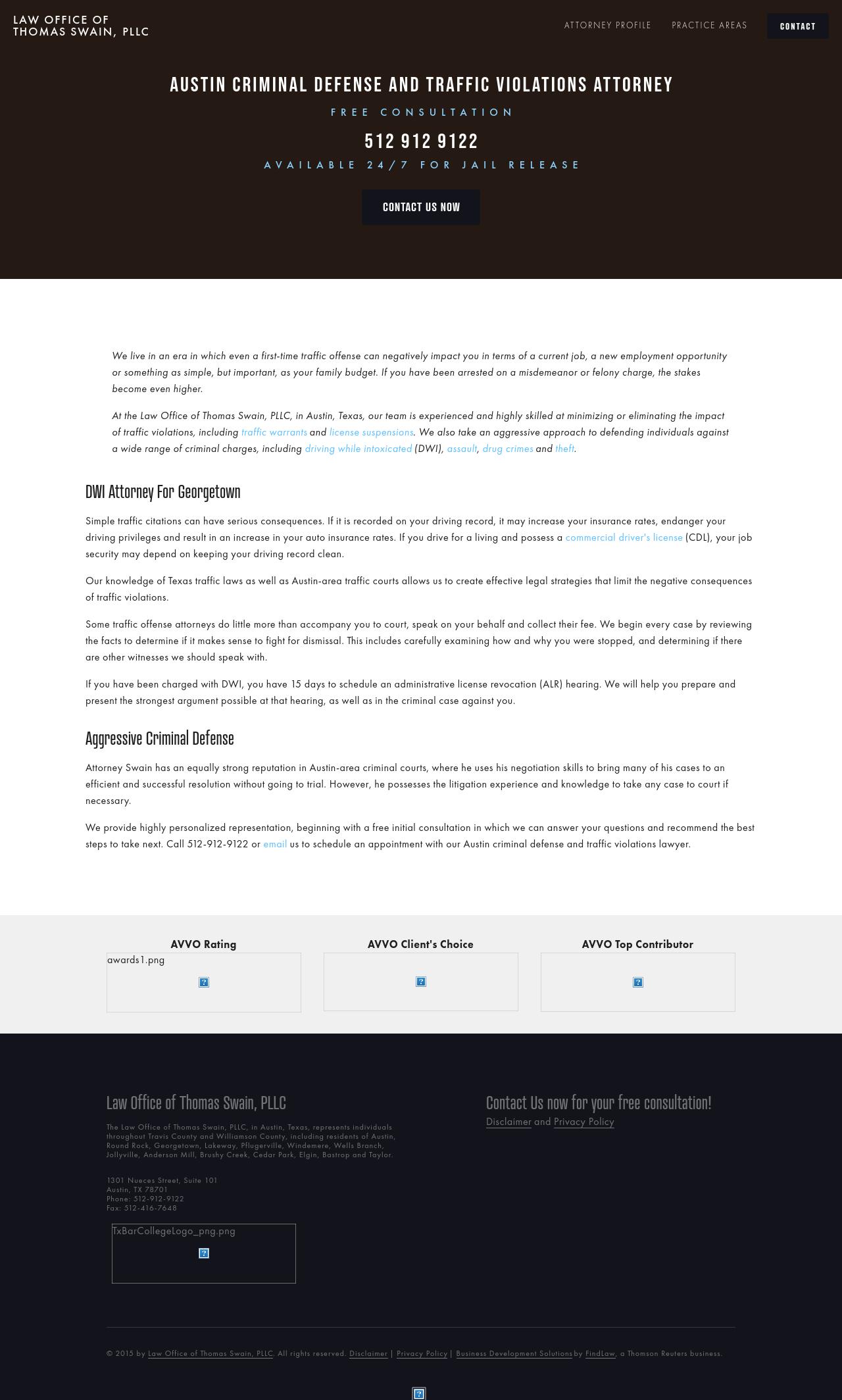 Law Office of Thomas Swain, PLLC - Austin TX Lawyers