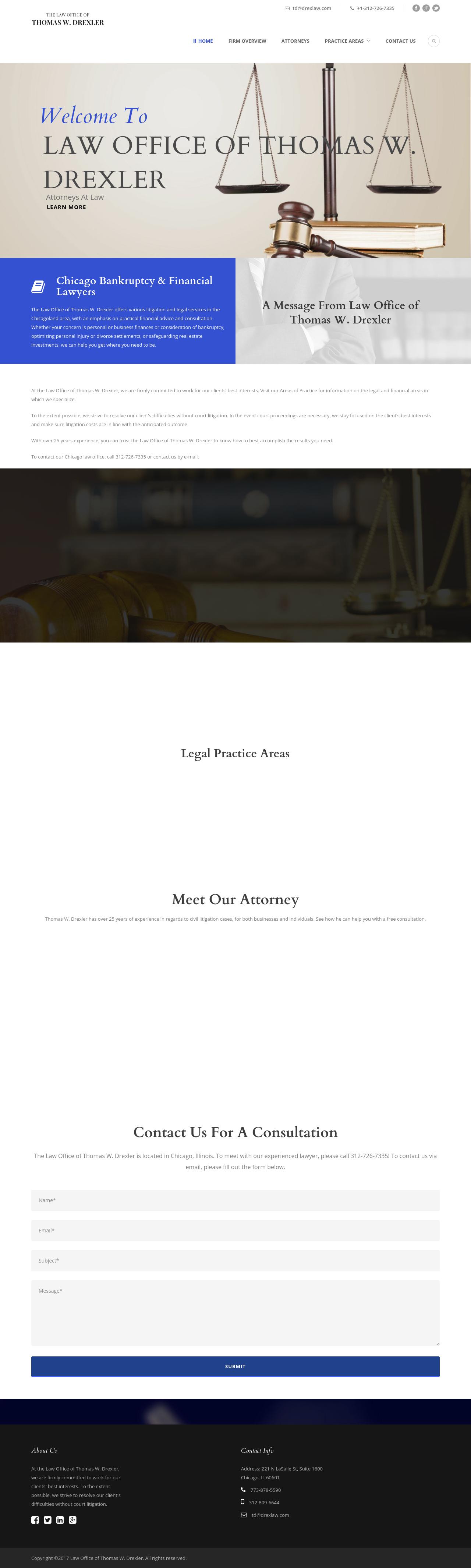 Law Office of Thomas W. Drexler - Chicago IL Lawyers