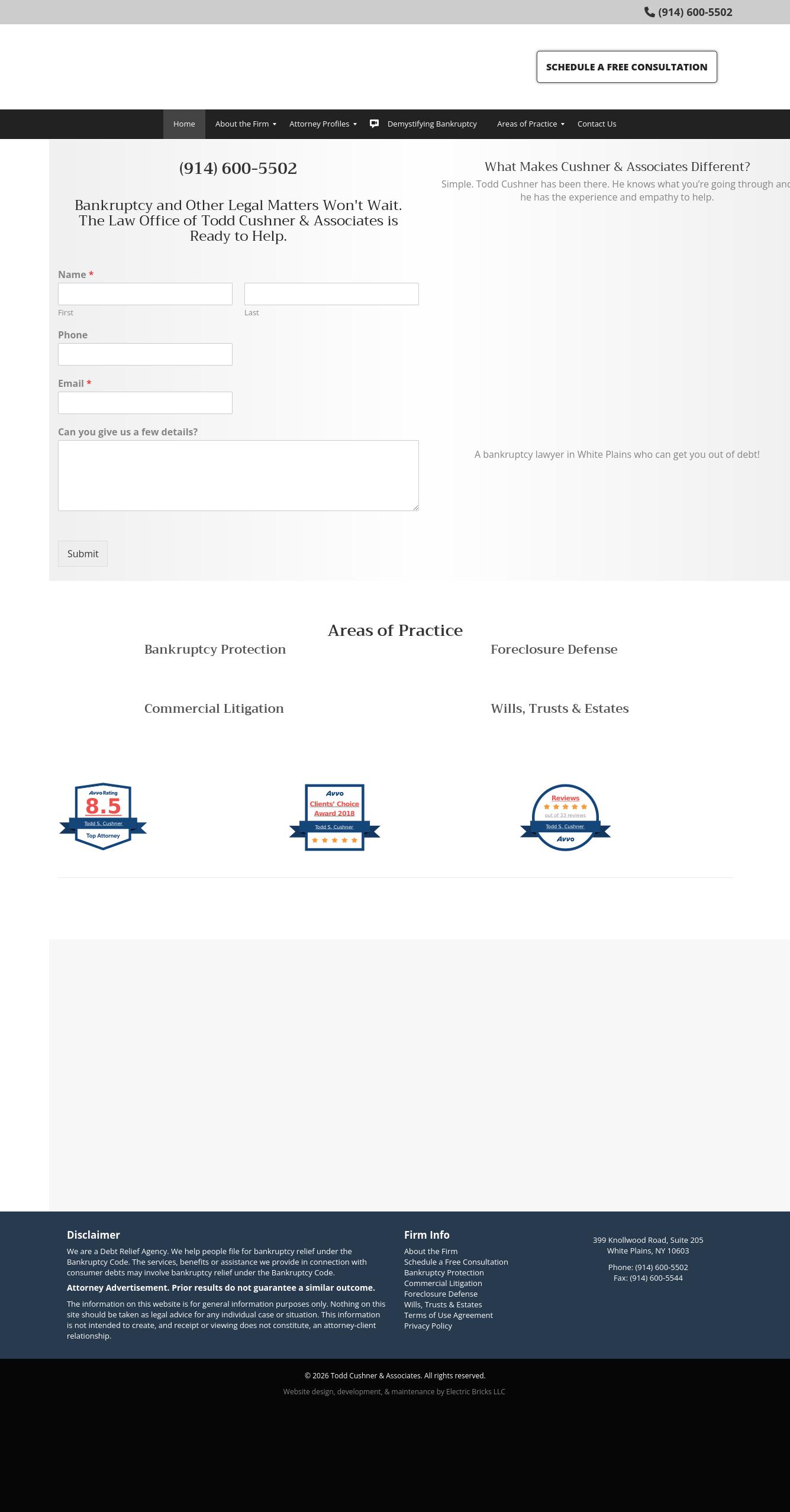 Law Office of Todd Cushner & Associates, PC - White Plains NY Lawyers