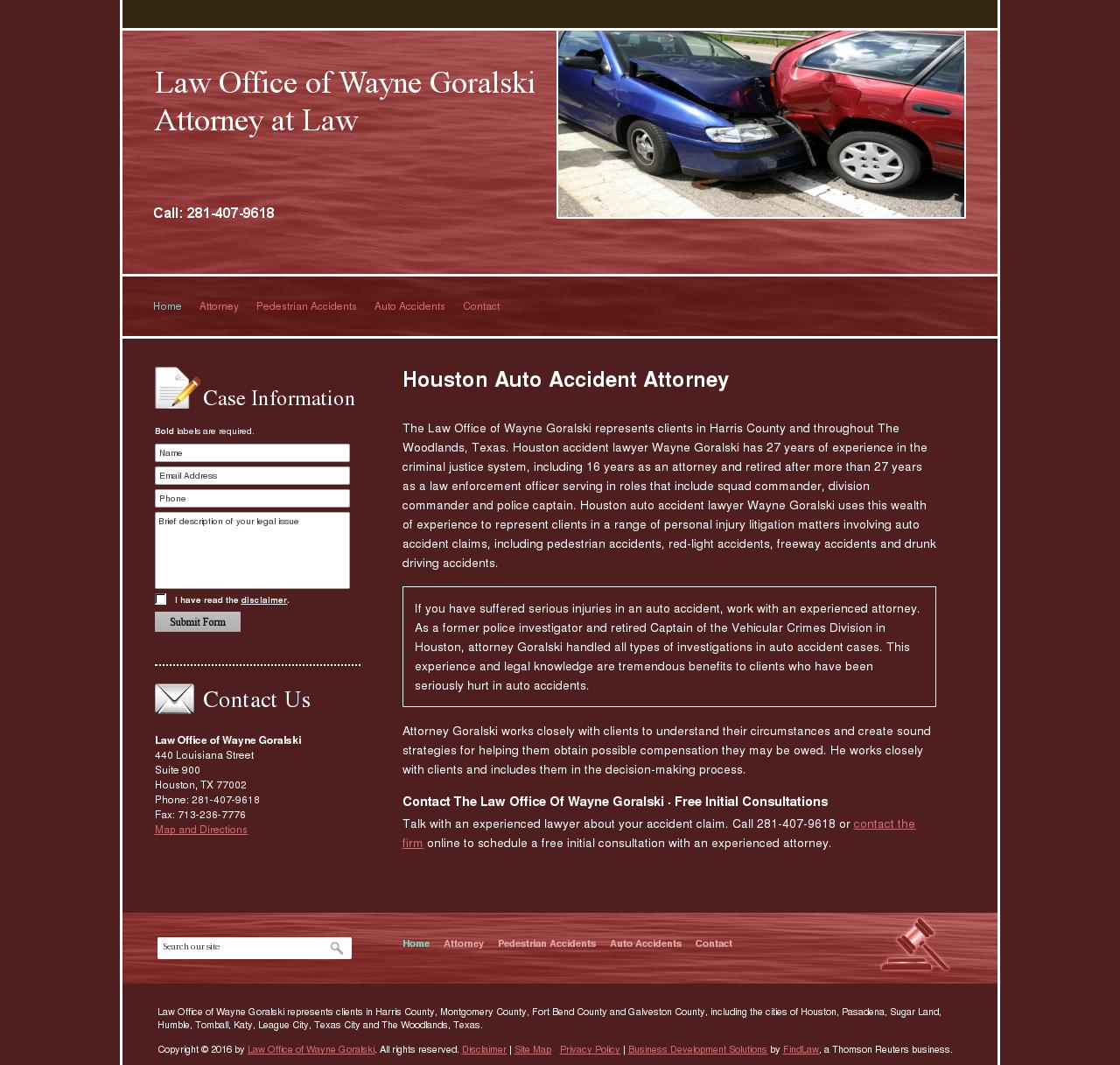 Law Office of Wayne Goralski - Houston TX Lawyers