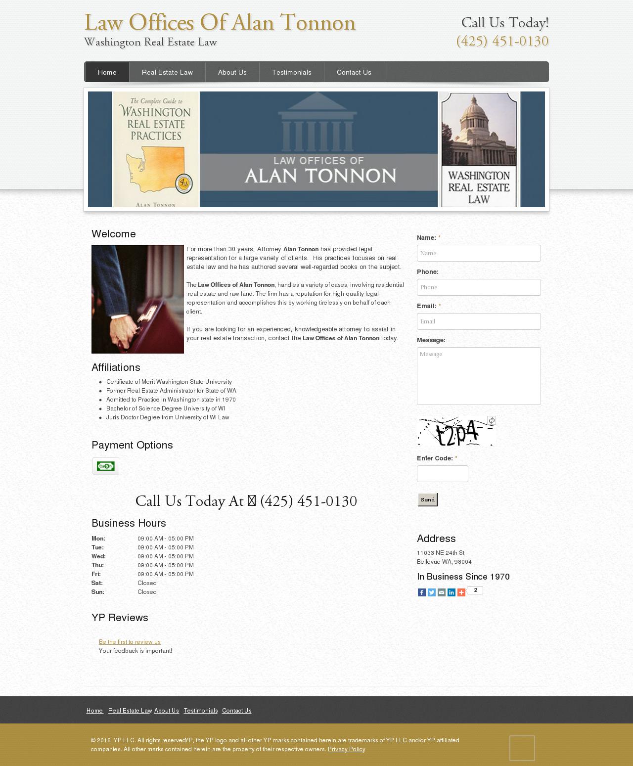 Law Offices of Alan Tonnon - Bellevue WA Lawyers