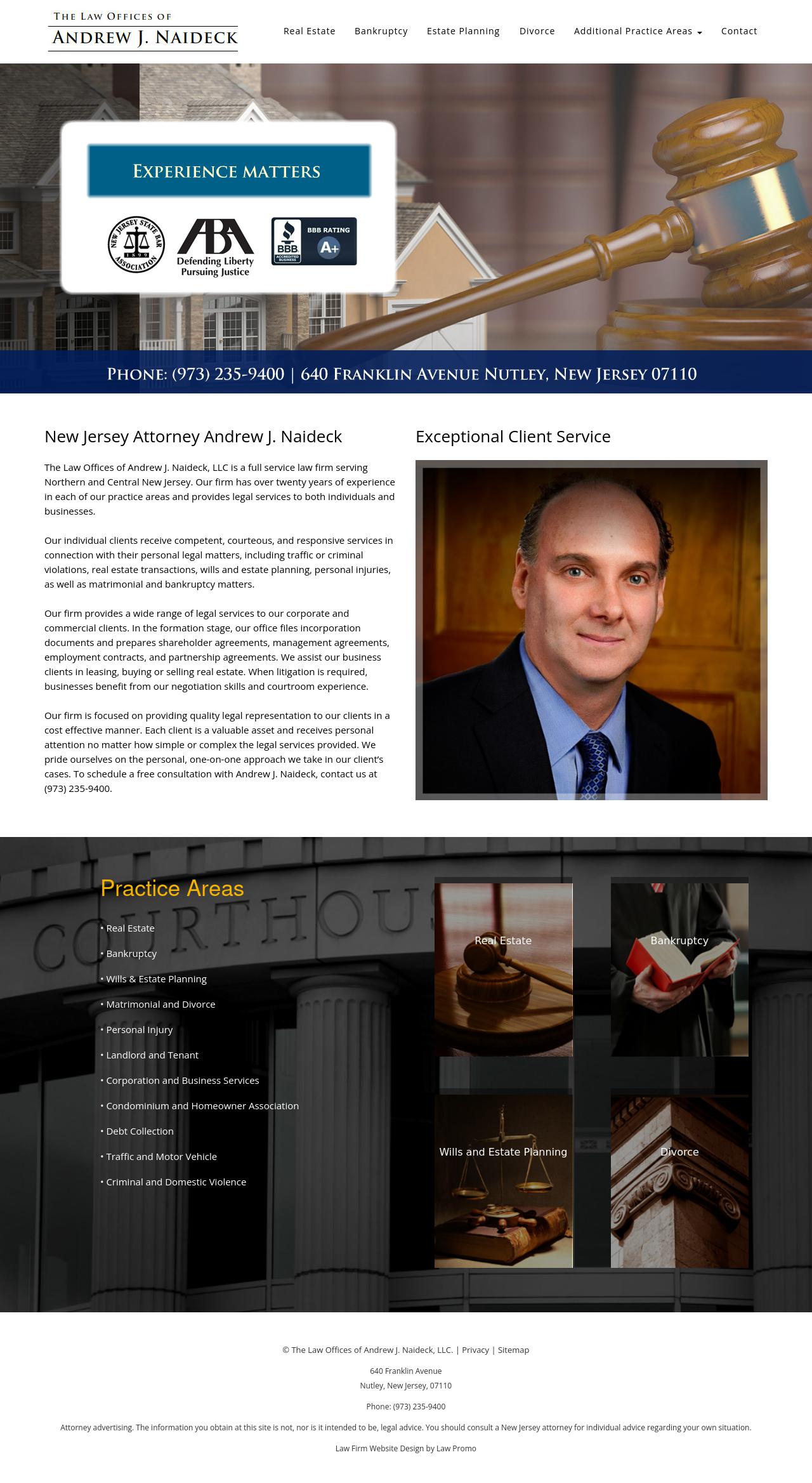 Law Offices of Andrew J. Naideck - Nutley NJ Lawyers