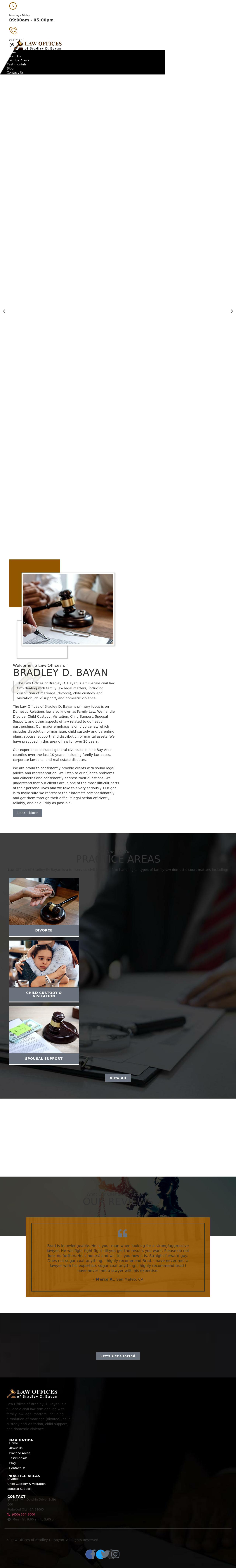 Law Offices of Bradley D. Bayan - Redwood City CA Lawyers