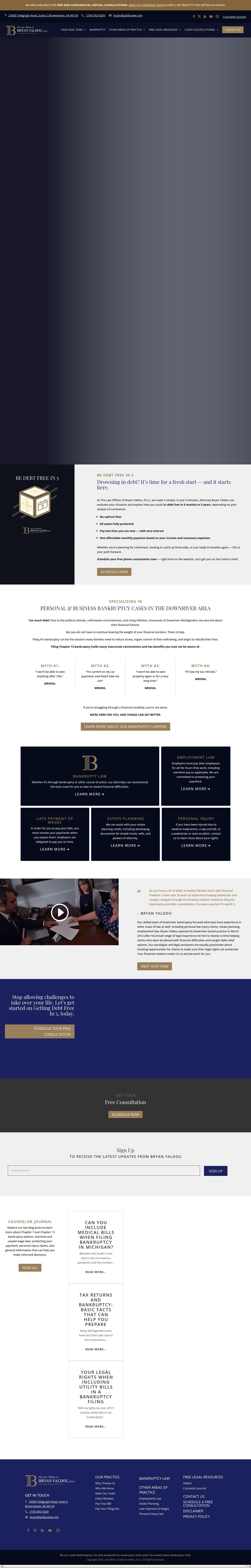 Law Offices Of Bryan Yaldou, PLLC - Flat Rock MI Lawyers
