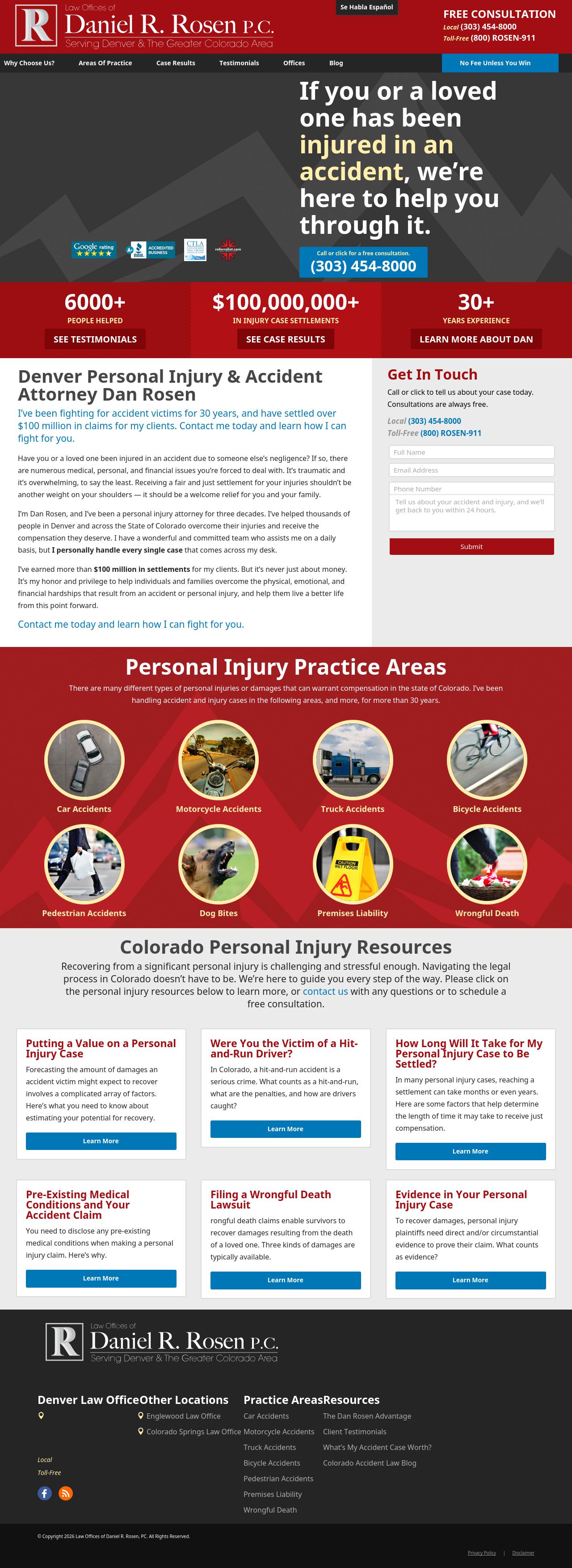 Law Offices Of Daniel R. Rosen - Denver CO Lawyers