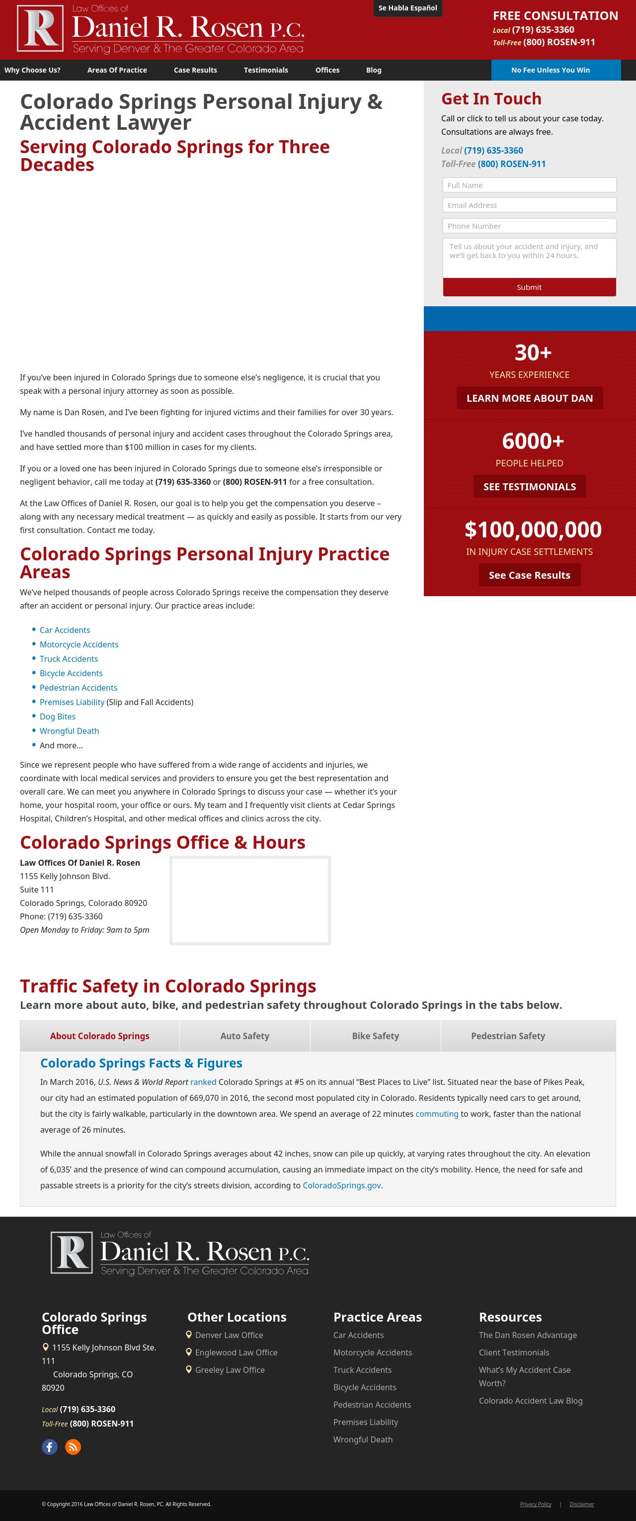 Law Offices of Daniel R. Rosen - Colorado Springs CO Lawyers
