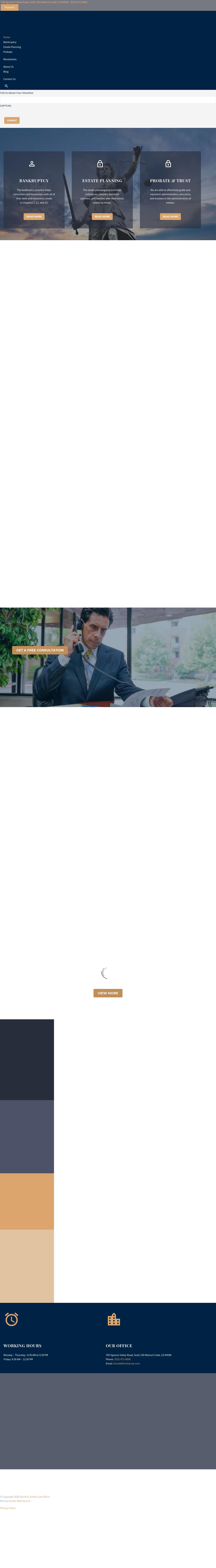Law Offices of David A. Arietta - Walnut Creek CA Lawyers