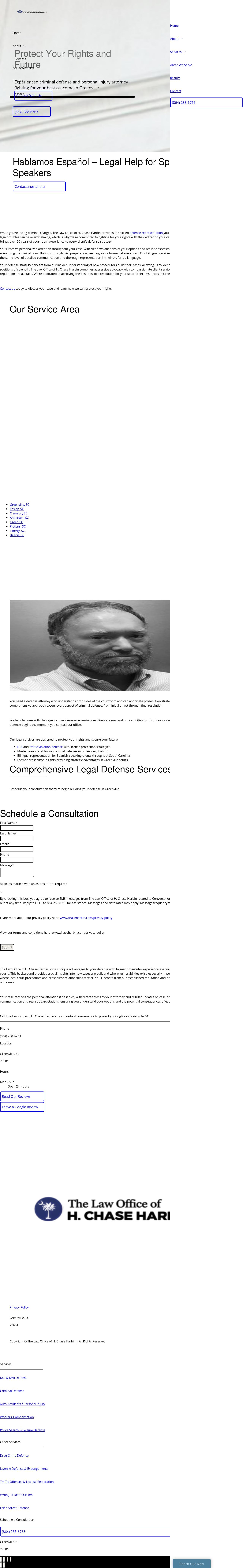 Law Offices of H. Chase Harbin - Greenville SC Lawyers