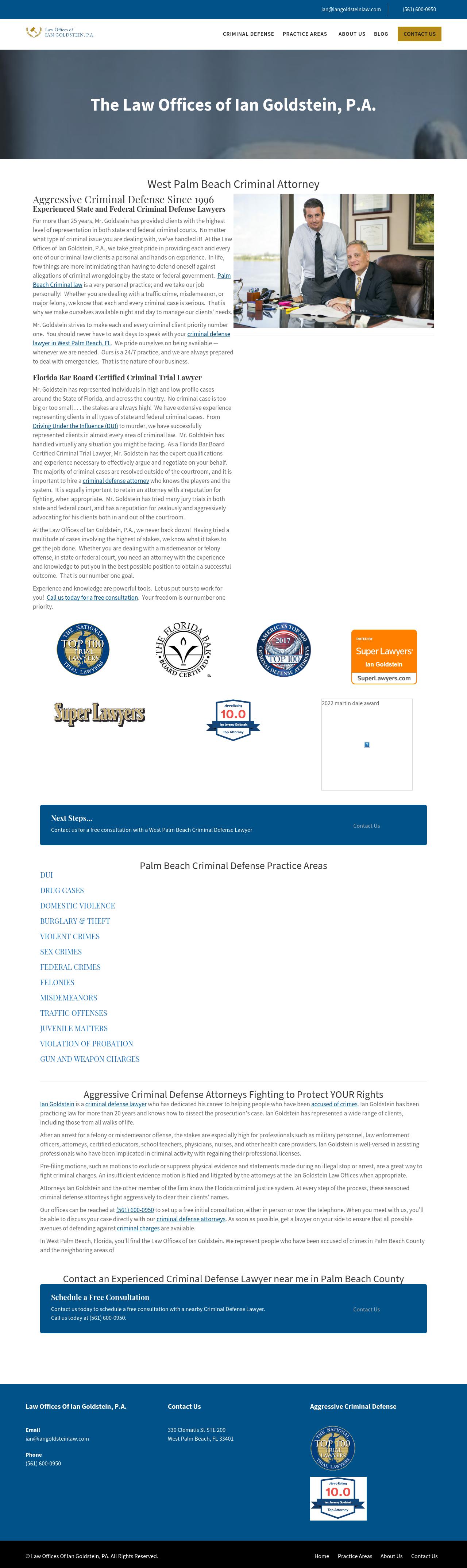 Law Offices of Ian Goldstein, P.A. - West Palm Beach FL Lawyers