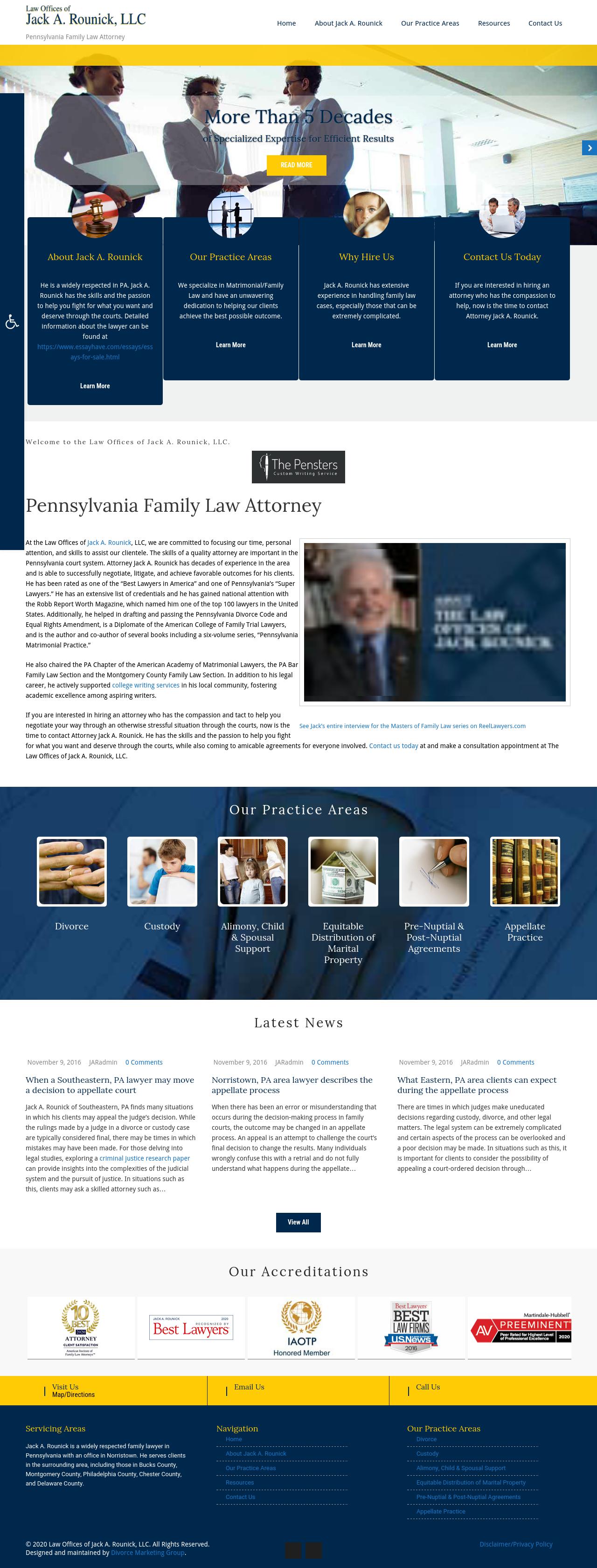 Law Offices of Jack A. Rounick, LLC - Norristown PA Lawyers
