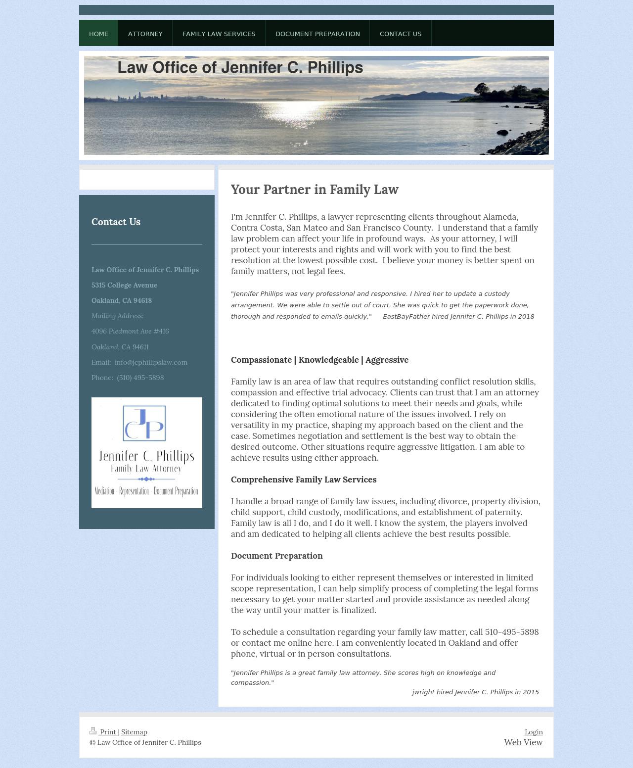 Law Offices of Jennifer C. Phillips - Oakland CA Lawyers