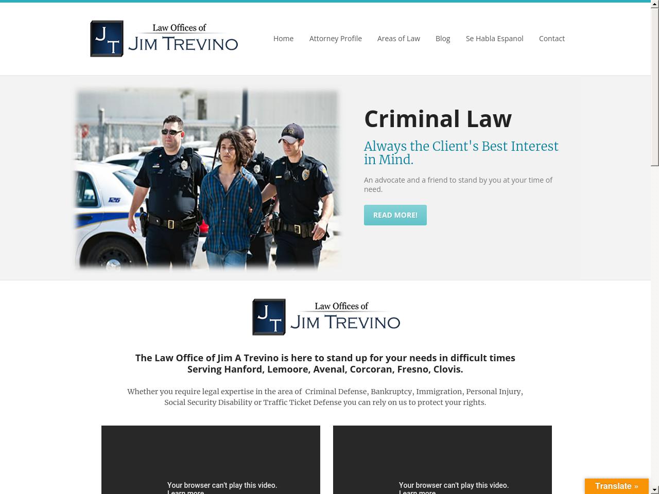 Law Offices of Jim A. Trevino - Fresno CA Lawyers