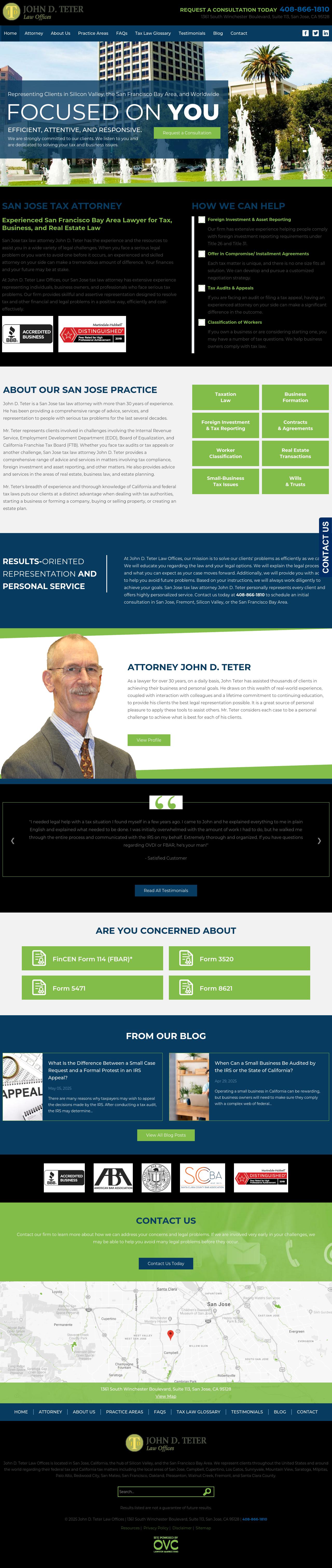 Law Offices Of John D Teter - San Jose CA Lawyers