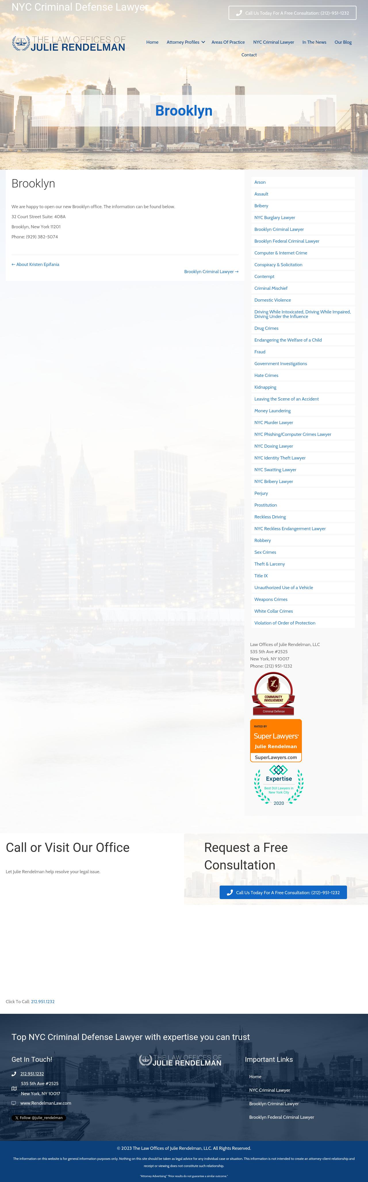 Law Offices of Julie Rendelman, LLC - Brooklyn NY Lawyers