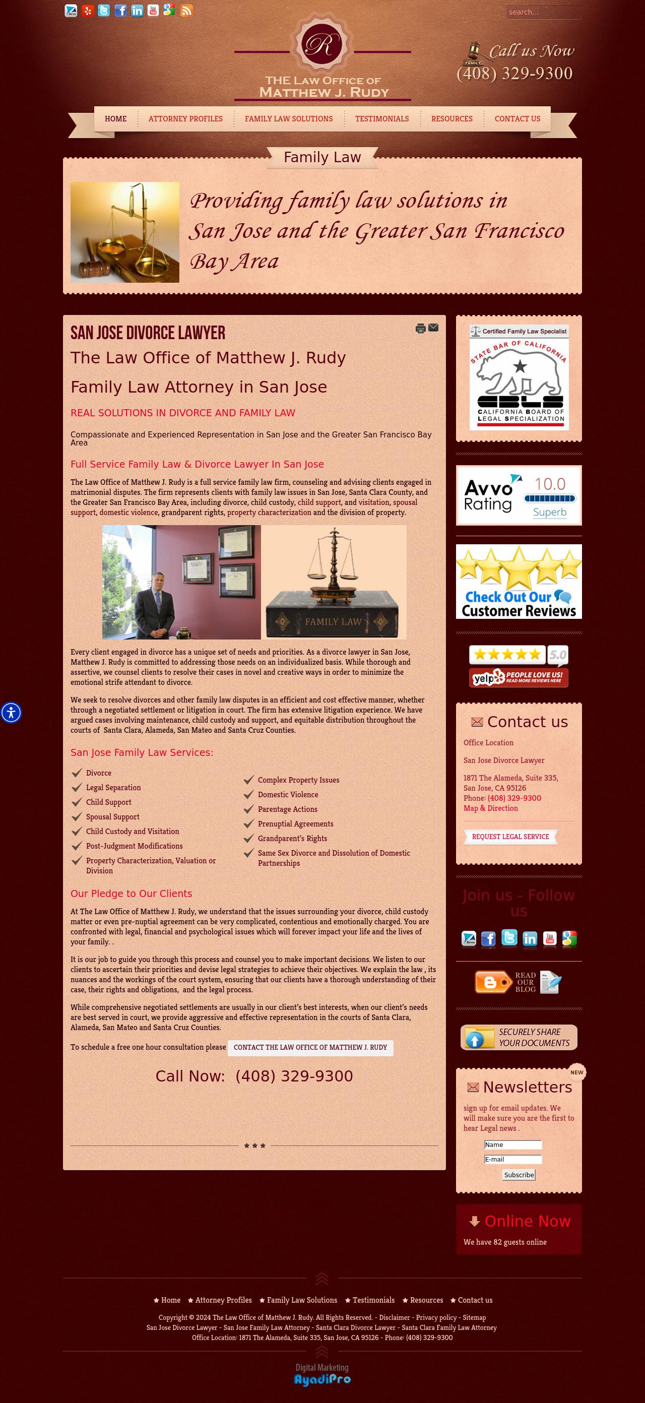 Law Offices of Matthew J. Rudy - San Jose CA Lawyers